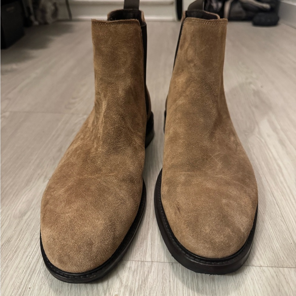 Reiss Brown Suede Ankle Boots